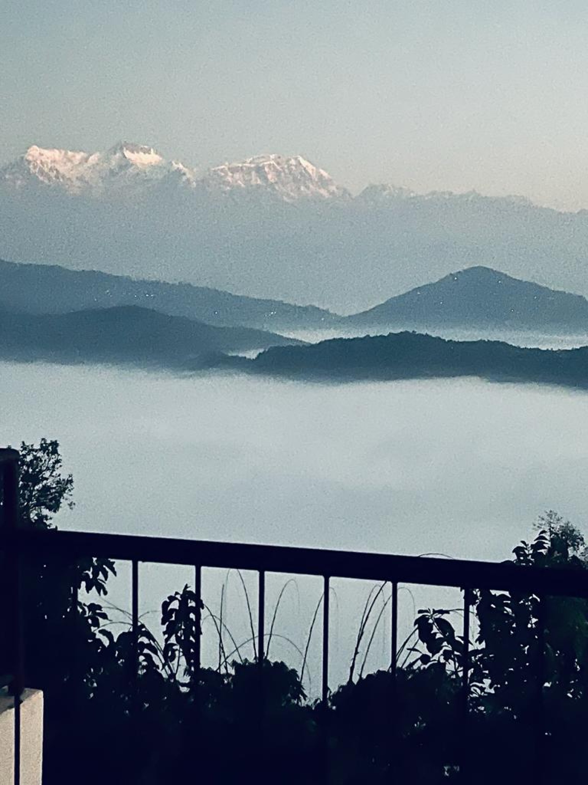 Fin de año en el balcón Bajthala, Nepal